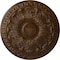 Ekena Millwork Colton Ceiling Medallion (Fits Canopies up to 4 3/4"), 15 3/4"OD x 1 1/2"P, Root Beer Crackle CM15CNRBC - alternate 1